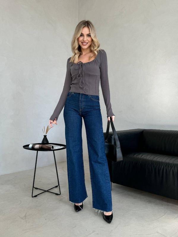 Elegant Style Square neck ribbed Top