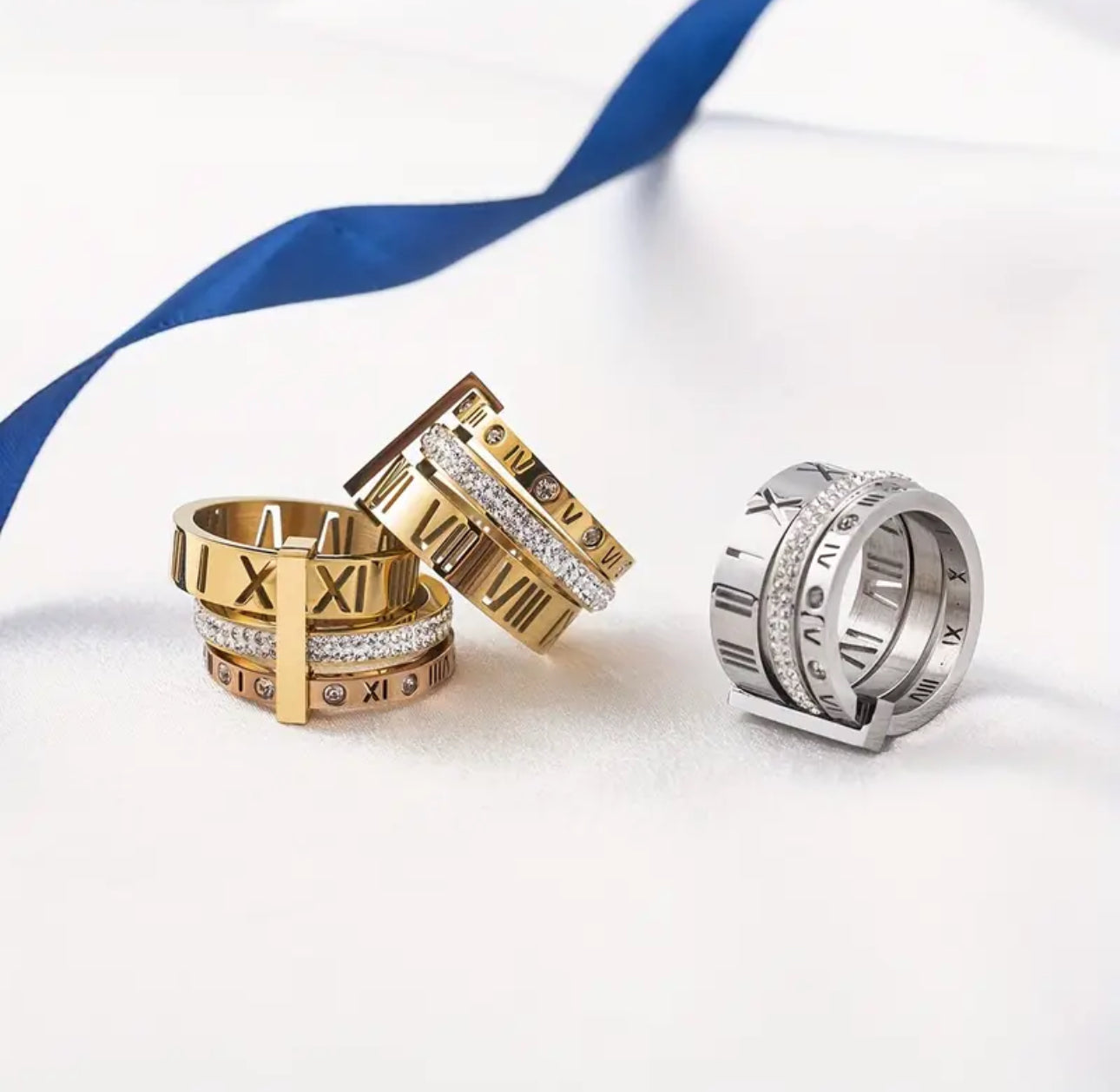 Women’s Three Layer Gold platted Ring