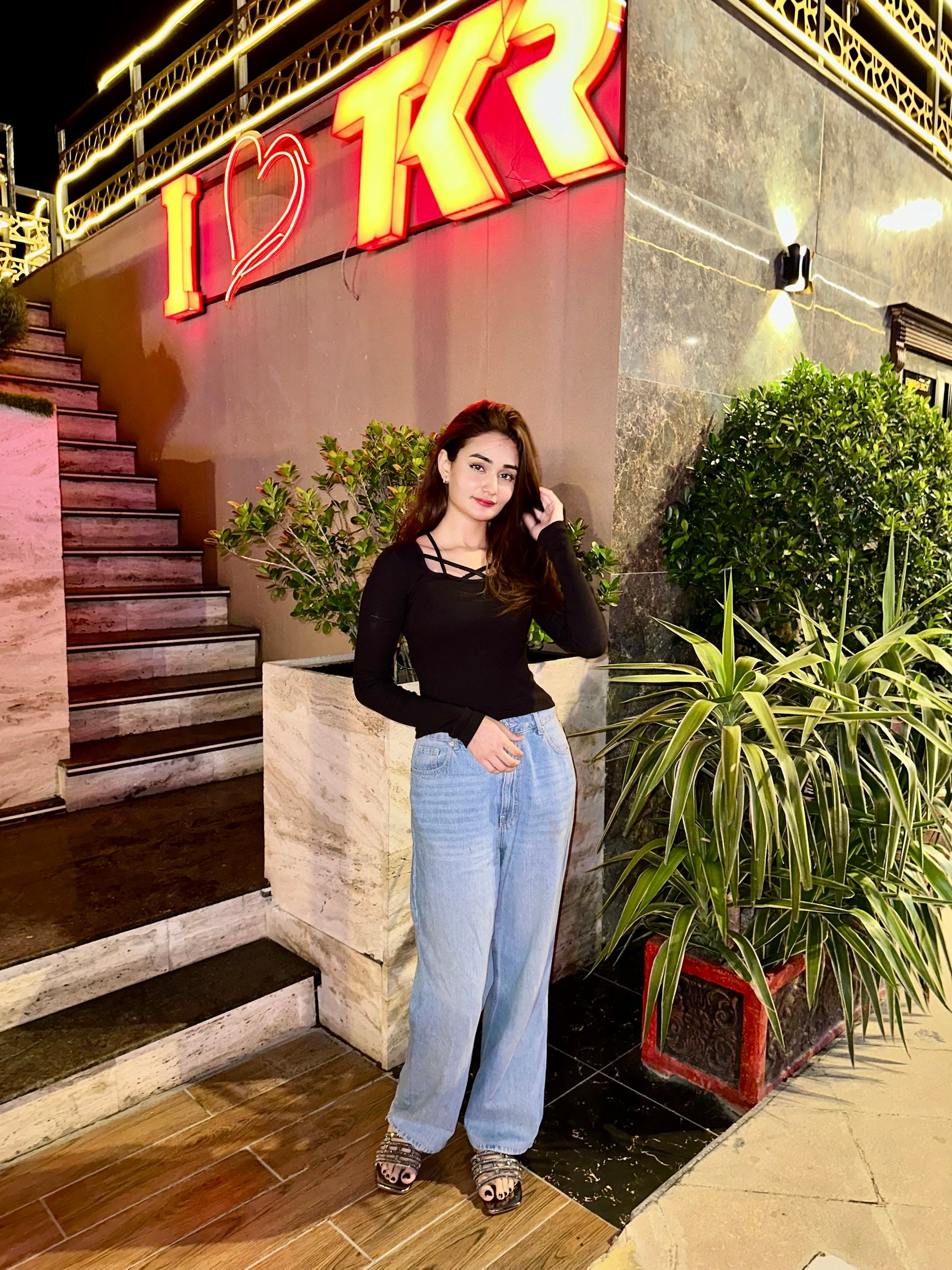 Women's Solid Color Simple Daily Crossed Strap Long Sleeve T-Shirt