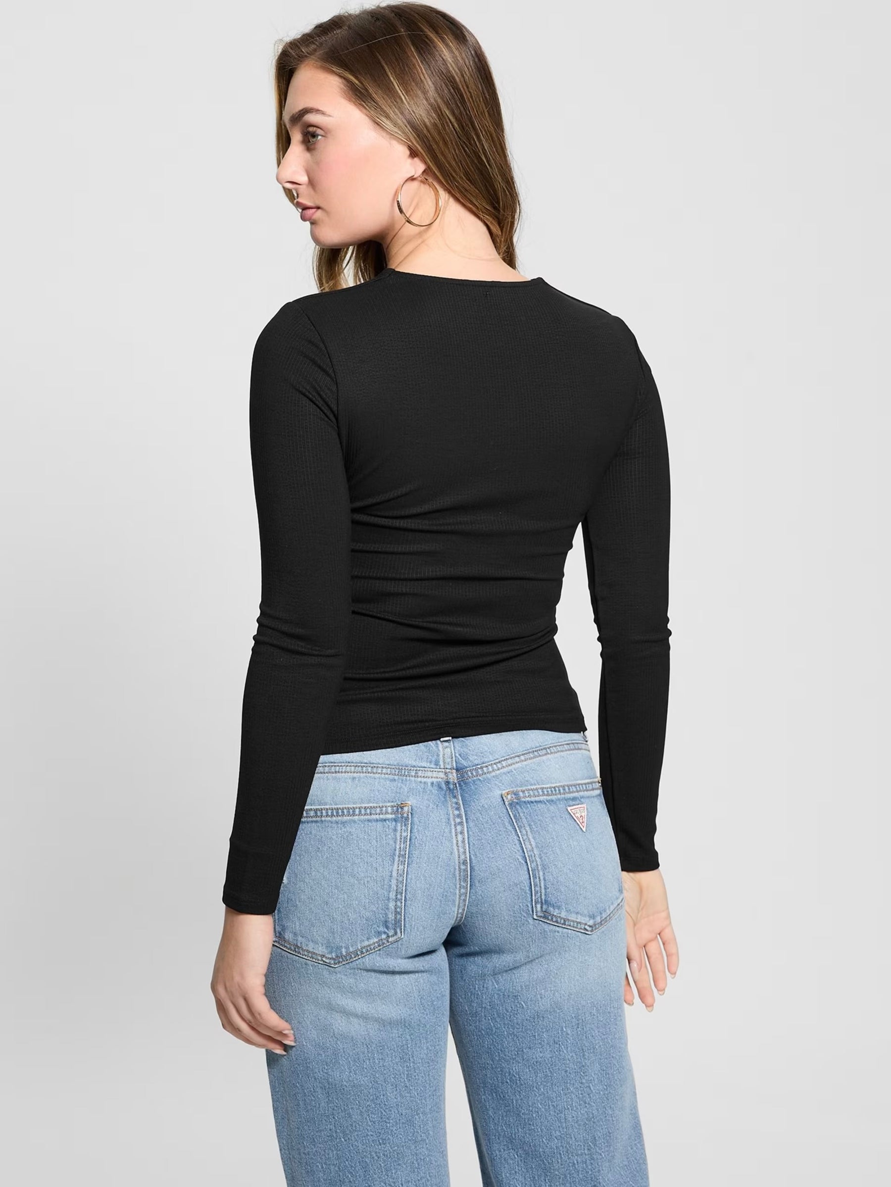 Women’s Front cut out Ribbed knit Top