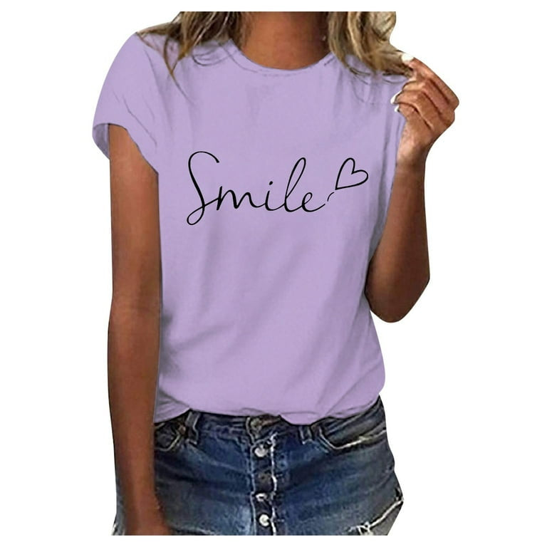 LETTER AND HEART PRINT TEE