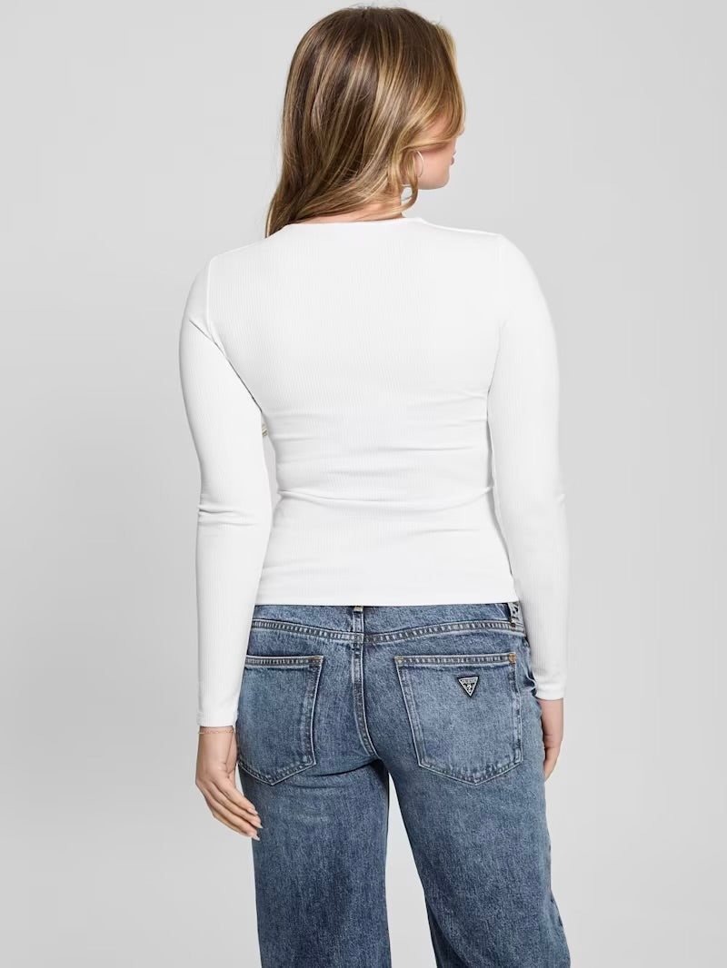 Women’s Front cut out Ribbed knit Top