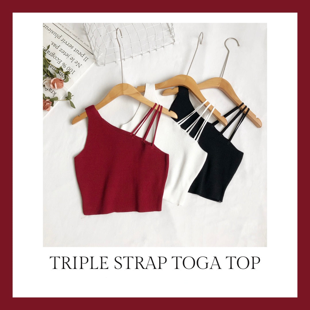 TRIPLE STRAPS CROP TOP