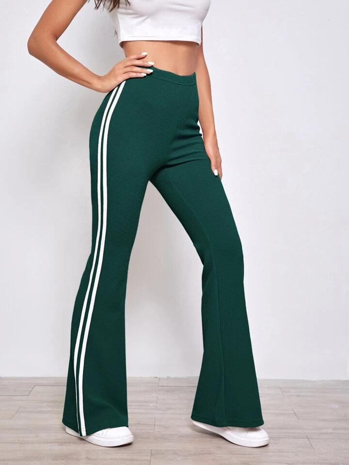 Women’s wear Striped Side Flare Leg trousers