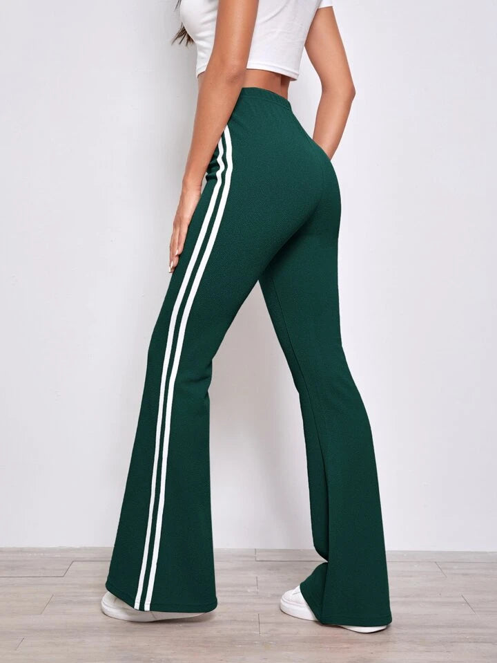 Women’s wear Striped Side Flare Leg trousers