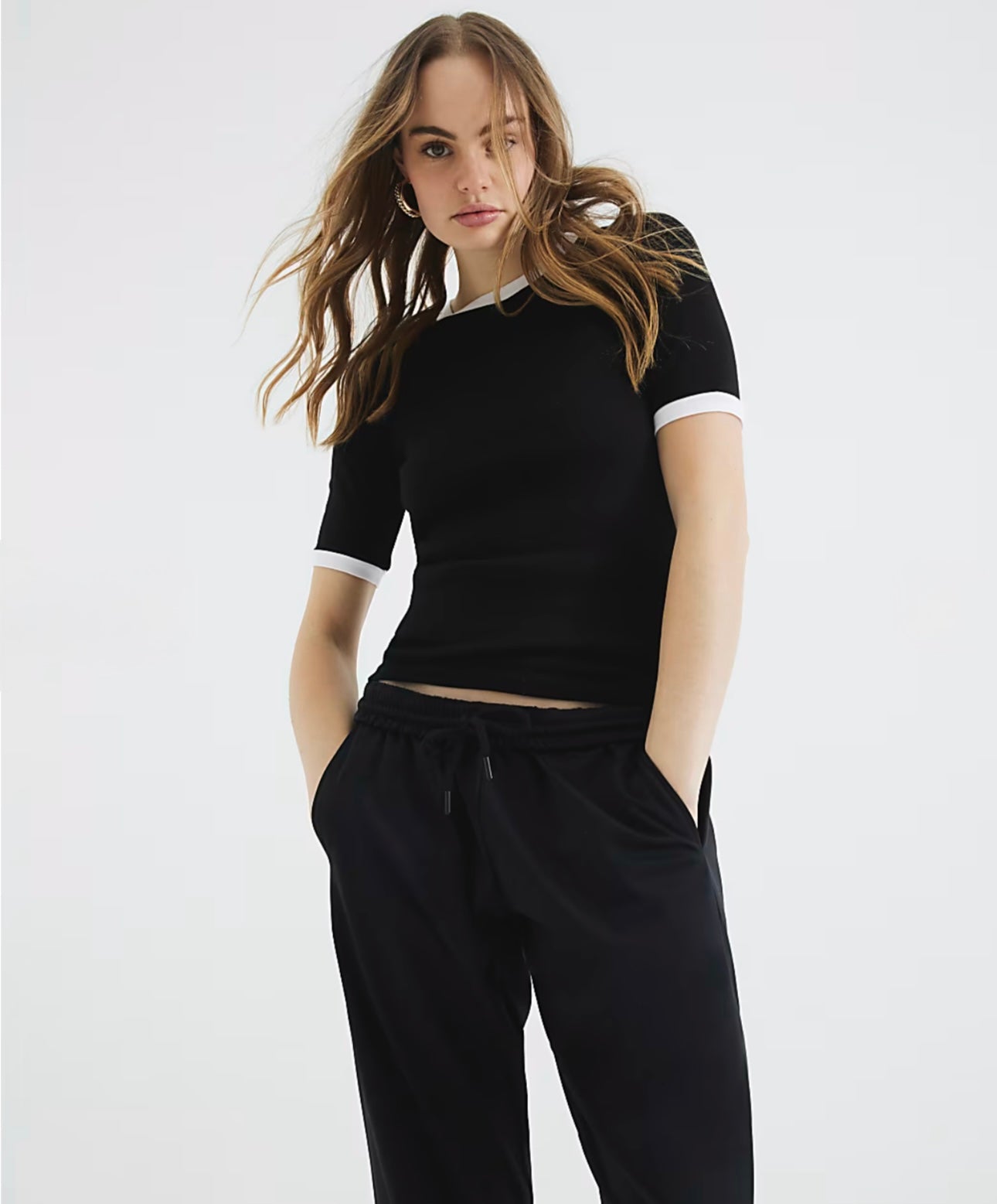 WOMENS RINGER FITTED T-SHIRT