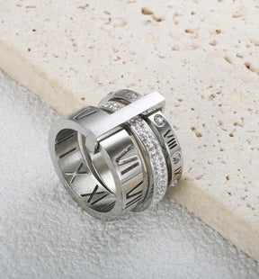 Women’s Three Layer Gold platted Ring