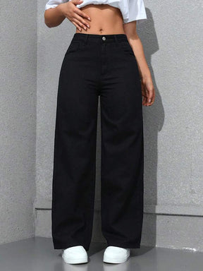 women’s Casual Versatile Loose Straight-Leg Jeans