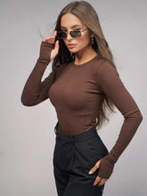 RIBBED SLIM FIT LONG SLEEVES T-SHIRT