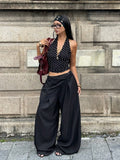 WOMEN’S LACE FLARED LEG ELEGANT TROUSER