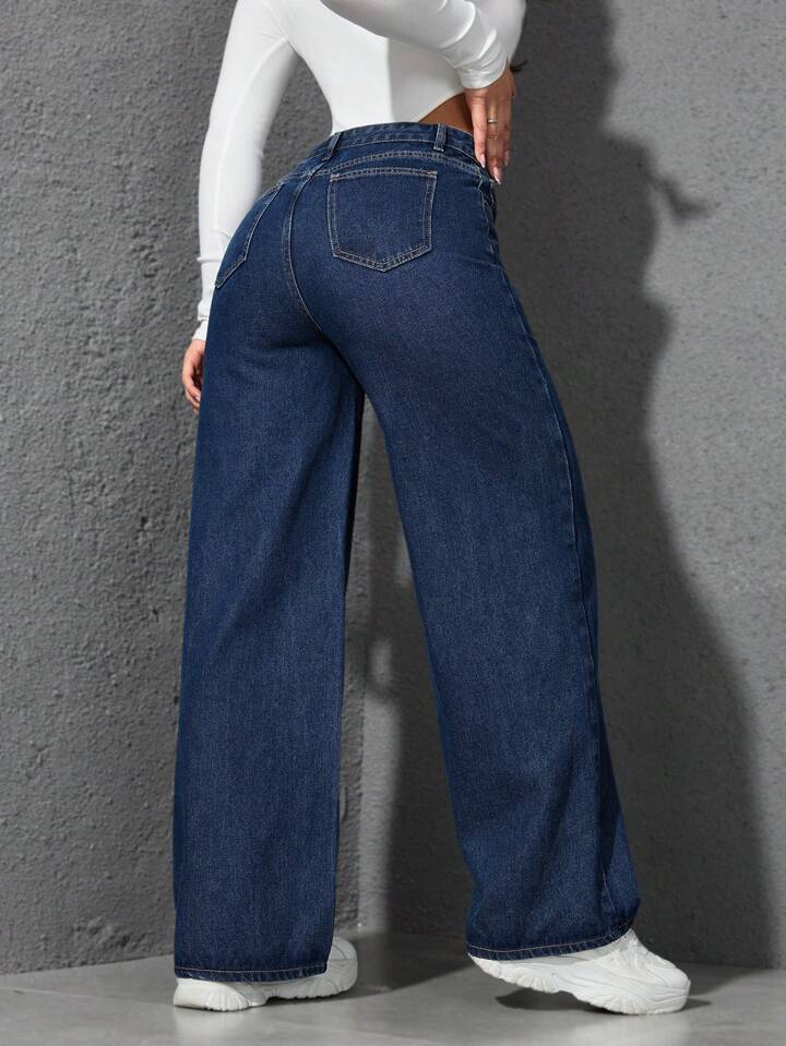 women’s Casual Versatile Loose Straight-Leg Jeans