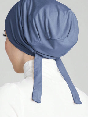 Simple Fashion Skin-Friendly Comfortable Tie Strap Turban Hijab Cap