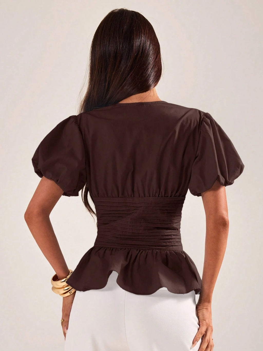Women’s Solid button down top