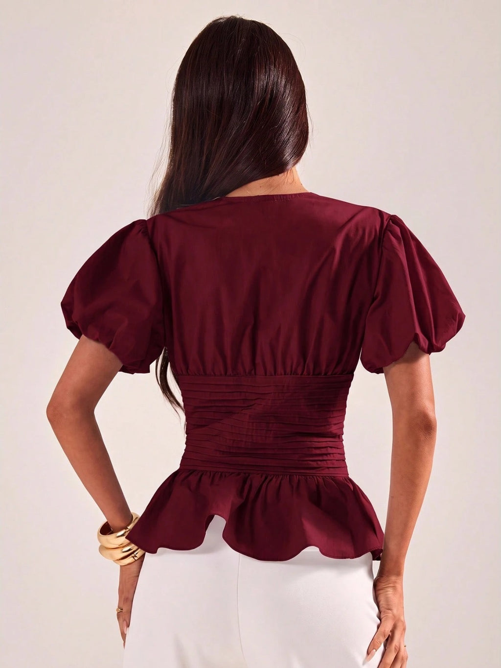 Women’s Solid button down top