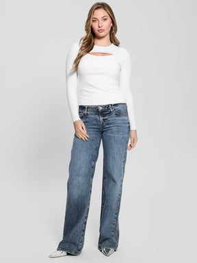 Women’s Front cut out Ribbed knit Top