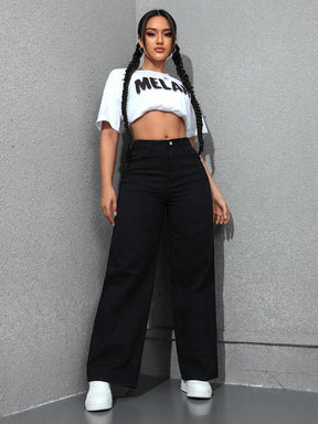 women’s Casual Versatile Loose Straight-Leg Jeans
