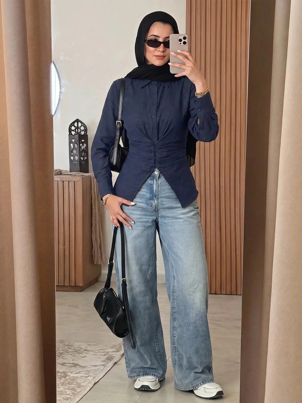 Women's Casual Versatile Waist-Cinching Top