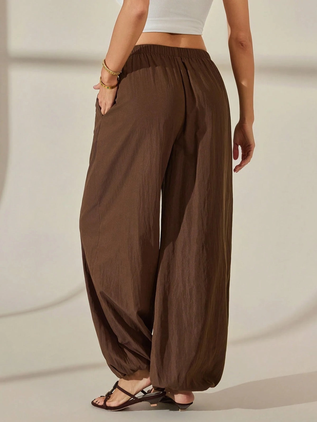 Flared Leg Balloon Trouser