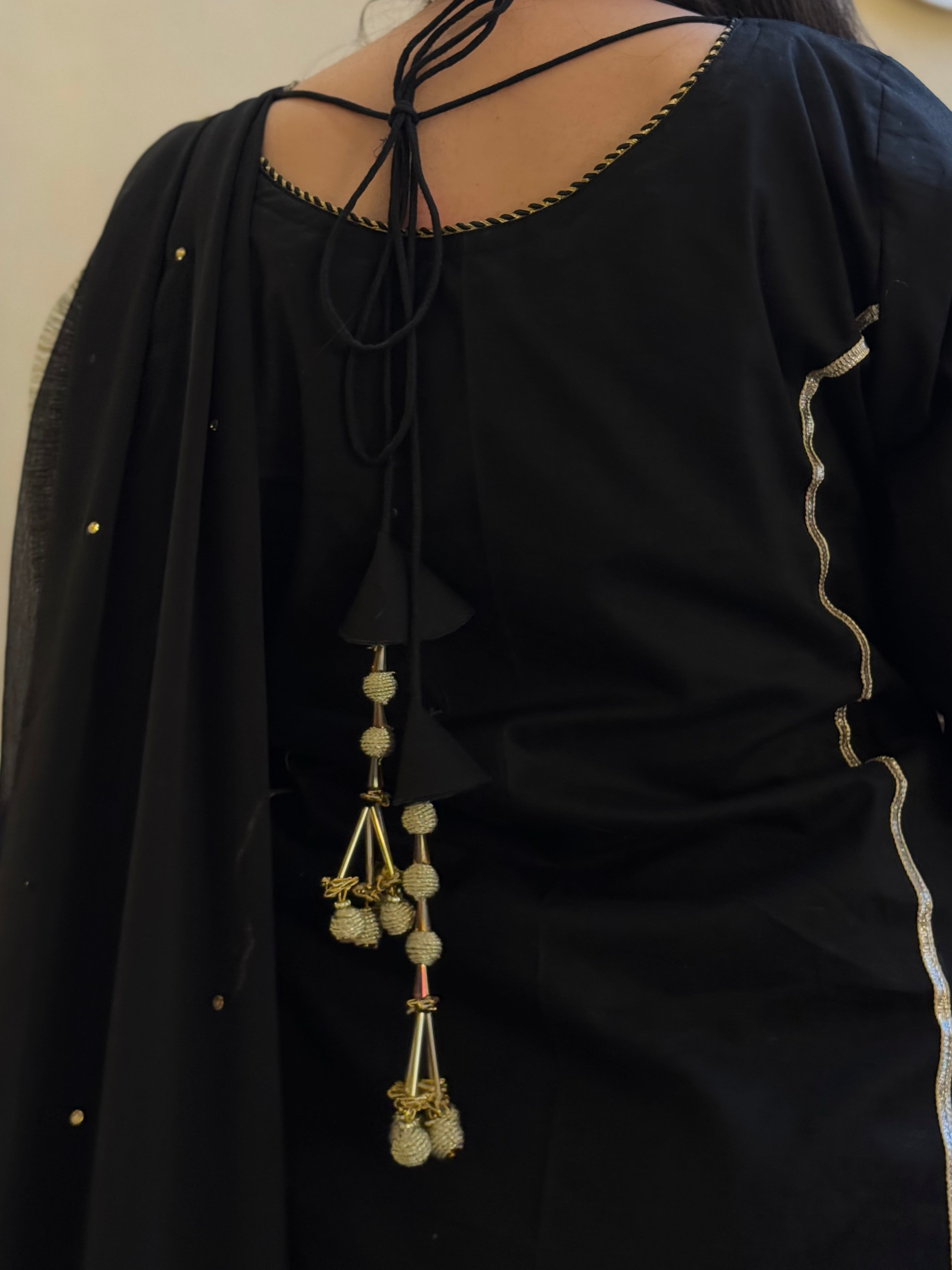 ELEGANT THREE PIECE DRESS WITH BAG