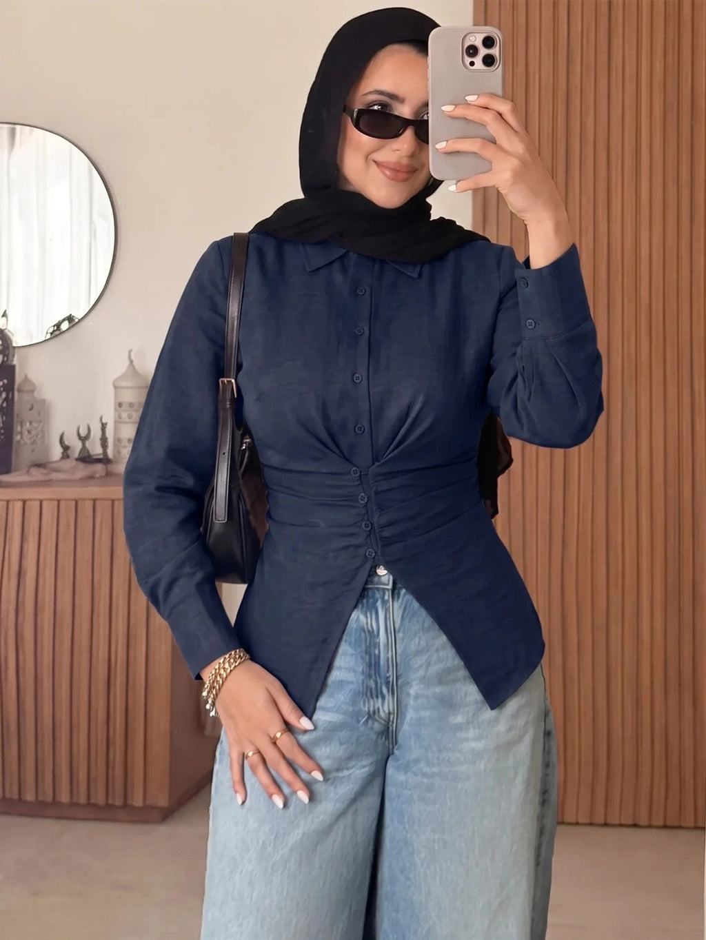 Women's Casual Versatile Waist-Cinching Top