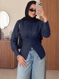 Women's Casual Versatile Waist-Cinching Top