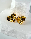 Gold plated Heart Earrings