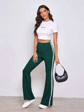 Women’s wear Striped Side Flare Leg trousers