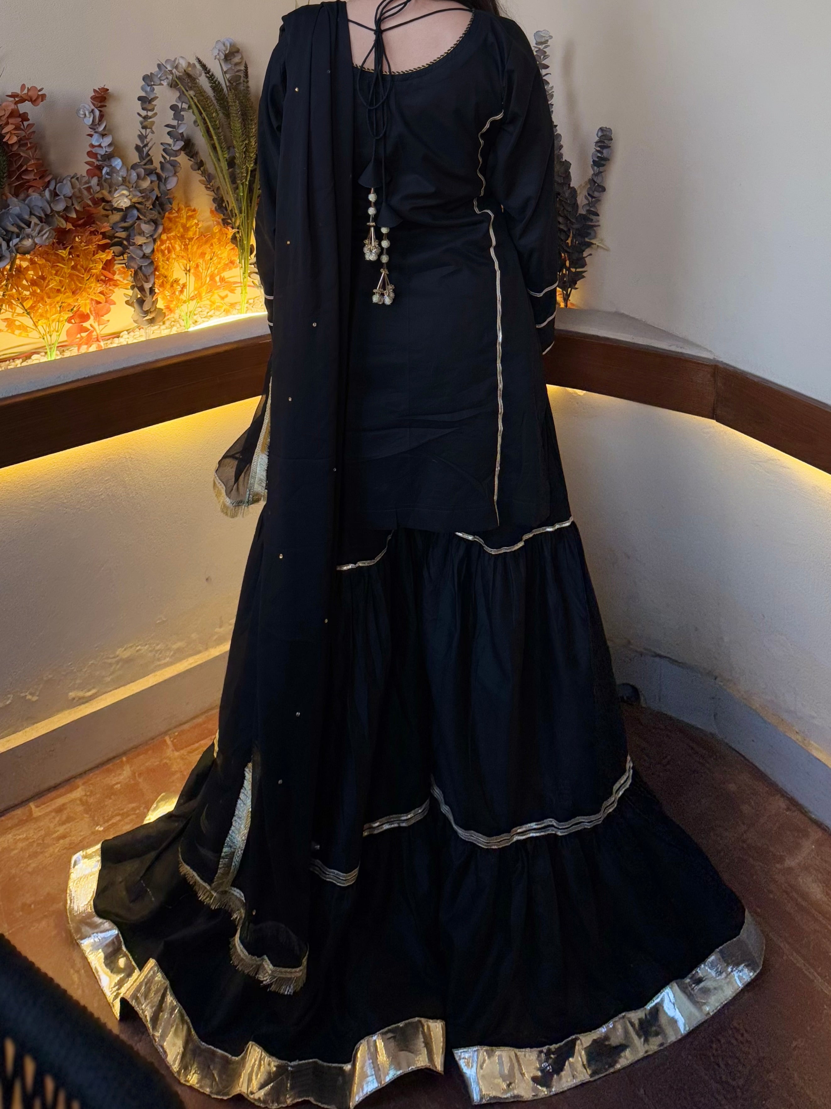 ELEGANT THREE PIECE DRESS WITH BAG