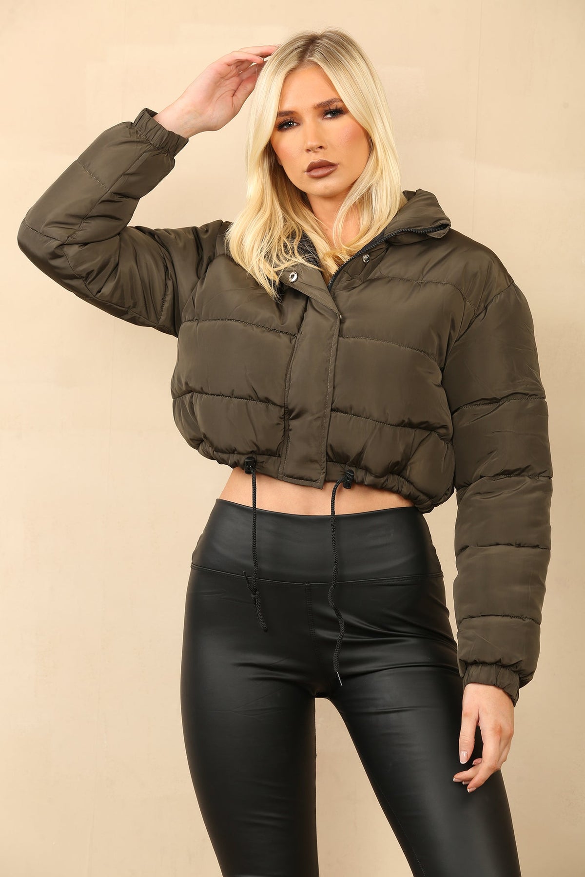 WOMENS PADDED BOMBER PUFFER JACKET