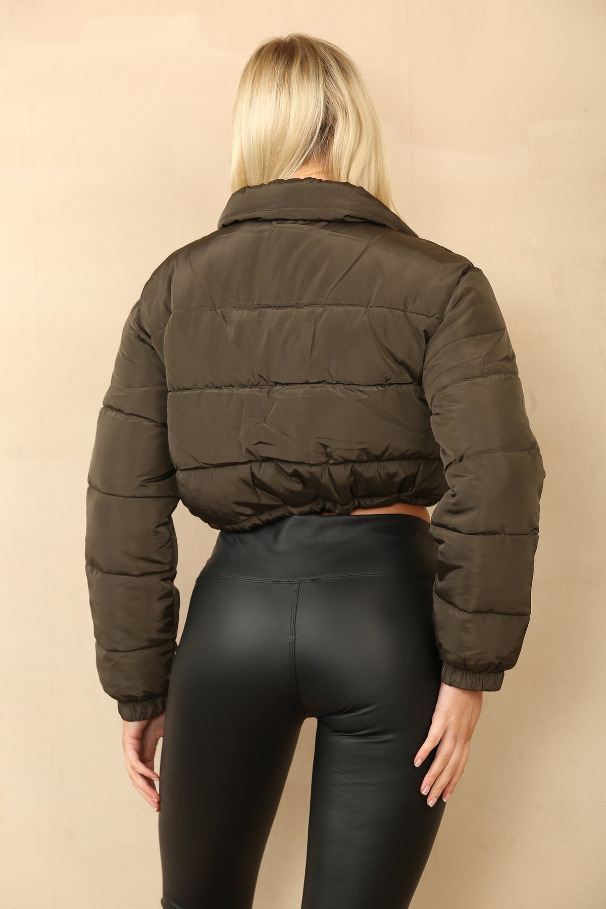 WOMENS PADDED BOMBER PUFFER JACKET